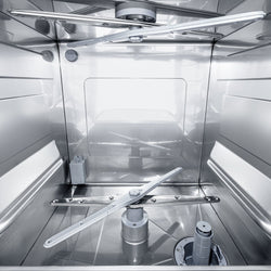 Dwuścienna zmywarka do naczyń - cyfrowa - 3,9 kW - włącznie z odkamieniaczem - z detergentem, nabłyszczaczem & pompą spustową