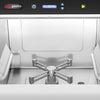 Double-skinned Undercounter Commercial Dishwasher - 500mm Basket - Digital Controls - 4.9kW - with Drain, Rinse Aid & Detergent Pumps