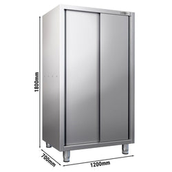 Szafka na naczynia PREMIUM - 1200 x 700 mm - 2 drzwi przesuwne - wysokość: 1800 mm