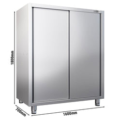 Szafka na naczynia PREMIUM - 1600 x 700 mm - 2 drzwi przesuwne - wysokość: 1800 mm