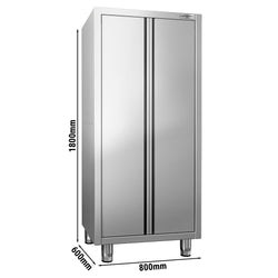 Szafka na naczynia PREMIUM - 800 x 600 mm - 2 drzwi skrzydłowe - wysokość: 1800 mm