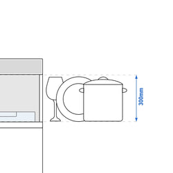 GSN300_dishwasher_dish_height_300_drawing