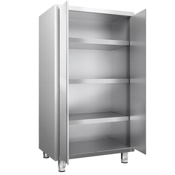 Szafka na naczynia PREMIUM - 1000x600mm - z 2 drzwiami skrzydłowymi - wysokość: 1800mm - Prime Gastro