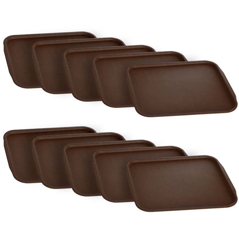 Taca stołówkowa - 370x530mm - brązowa