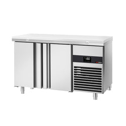 Stół mroźniczy PREMIUM - 1400x700mm - 281L - z 2 drzwiami - na rynek PL - w tym deska do krojenia Biały