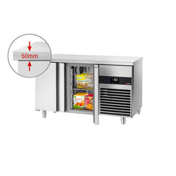 Stół mroźniczy PREMIUM - 1400x700 mm - z 2 drzwiami