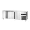 Stół mroźniczy PREMIUM – 2300 x 700 mm – z 4 drzwiami