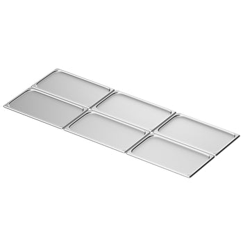 (6 sztuk) Taca ze stali nierdzewnej GN 1/1 – 10 mm