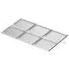 (6 sztuk) Taca ze stali nierdzewnej GN 2/3 – 10 mm