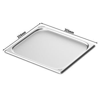 (6 Stück) - Edelstahl GN - Tablett 2/3 - 10mm