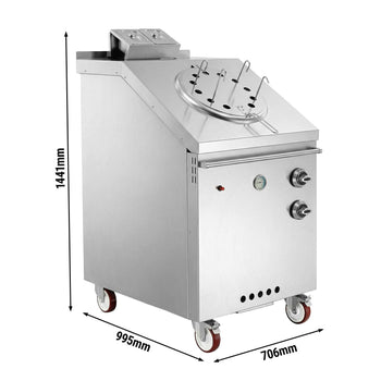 Gazowy piec Tandoori - 706 x 1441 mm