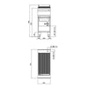 Grill wodny – gazowy – 12 kW