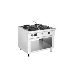 Kuchenka WOK gazowa - 60kW - 4 palniki - z 2 krany