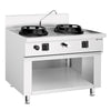 Kuchenka do woka – gazowa – 30 kW – z 2 palnikami – z 1 kranem