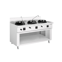 Kuchenka gazowa Wok - 45 kW - 3 palniki - 2 mini kolumny wodne