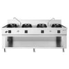 Kuchenka do woka – gazowa – 60 kW – z 4 palnikami – z 2 kranami