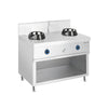 Kuchenka do woka – gazowa – 28 kW – z 2 palnikami – z 1 kranem