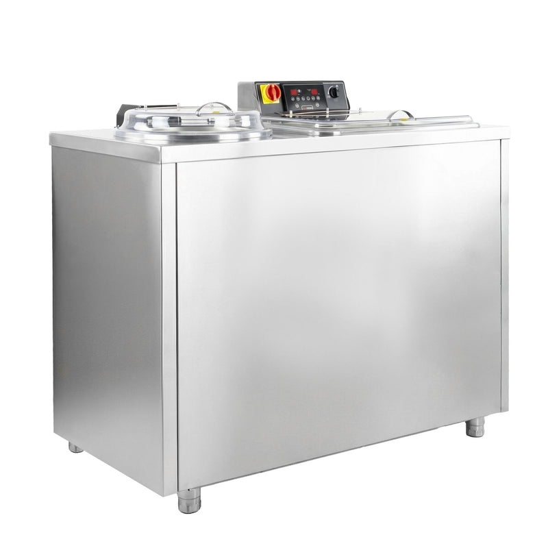 Zmywarka do warzyw z suszeniem - ze stali nierdzewnej - 157L - 20kg/h - 1900W - 380V