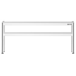 Półka z stali nierdzewnej – 2 poziomy – 1800 x 370 mm – regulowana wysokość