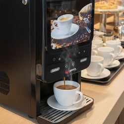 Heißgetränkeautomat mit 2 Pulverbehälter - 1,8 kW - Digital - Schwarz