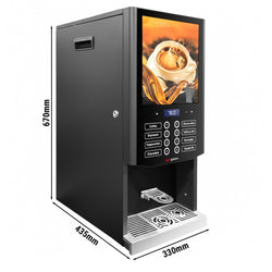 Heißgetränkeautomat mit 3 Pulverbehälter - 2,5 kW - Digital - Schwarz