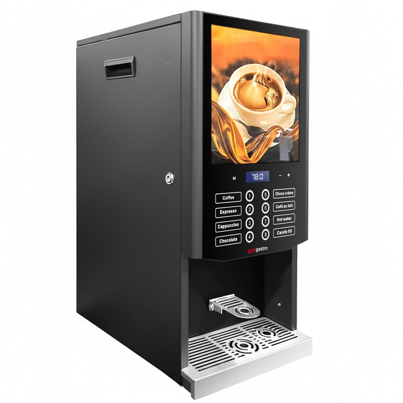 Heißgetränkeautomat mit 3 Pulverbehälter - 2,5 kW - Digital - Schwarz