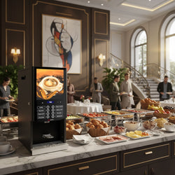 Heißgetränkeautomat mit 3 Pulverbehälter - 2,5 kW - Digital - Schwarz