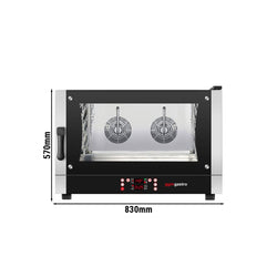 Piec konwekcyjno - parowy KOMPAKT - Cyfrowy - 4x EN 600 x 400