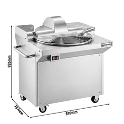 Horizontal bowl cutter – 20 L – 1.5 kW – 230 V – 1440 rpm – with 6 blades