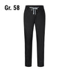 KARLOWSKY | Spodnie chino męskie Modern-Stretch – czarne – rozmiar: 58