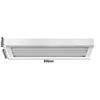 Okap – 850 mm – z silnikiem i kondensatorem – pasuje do pieców konwekcyjno-parowych BB446N, BB646N, BB1046N, BB1646GWN i KB2011GWN