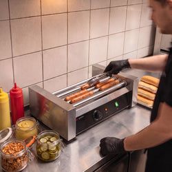 Grill do kiełbasek i hot dogów – z 5 rolkami