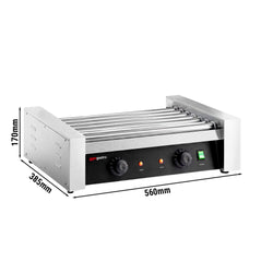 Commercial Hot Dog Roller Grill - 7 Rollers