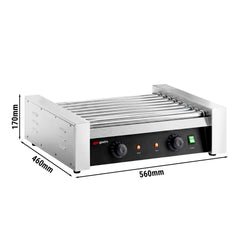 Grill do kiełbasek i hot dogów – z 9 rolkami