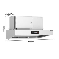 Hybrydowa okap kuchenny - 1600 mm - 98% skuteczność oczyszczania powietrza - z funkcją Smart Touch - LED