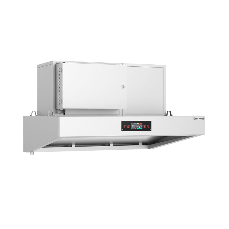Hybrydowa okap kuchenny - 1600 mm - 98% skuteczność oczyszczania powietrza - z funkcją Smart Touch - LED