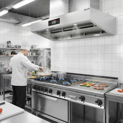 Hybrydowa okap kuchenny - 1600 mm - 98% skuteczność oczyszczania powietrza - z funkcją Smart Touch - LED