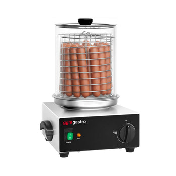 Parowar do hot dogów / podgrzewacz do kiełbasek - 800 watów