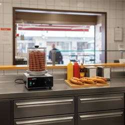 Parowar do hot dogów / podgrzewacz do kiełbasek - 800 watów