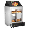 Witryna grzewcza do hot dogów – parowa – 1,2 kW – z 2 poziomami