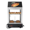 Witryna grzewcza do hot dogów – parowa – 1,2 kW – z 2 poziomami