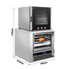Bakery combi steamer – gas – 6x GN 1/1 or EN 600 x 400 – manual – with blast freezer 5x GN 1/1