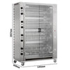 Commercial Gas Chicken Rotisserie Oven - 74.4kW - with 16 Skewers for up to 96 chickens