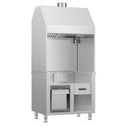 Element neutralny do grilla na węgiel drzewny / gazowego BERLIN - 960 mm - stal nierdzewna