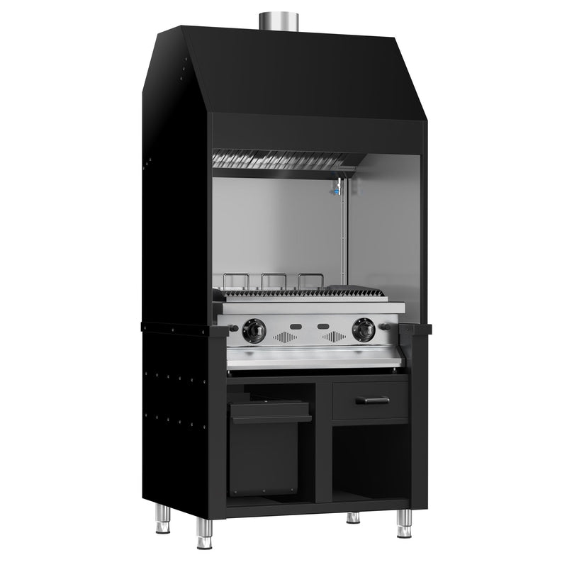 Grill gazowy BERLIN – 960 mm – czarny