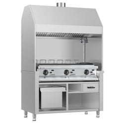 Grill gazowy BERLIN - 1360 mm - stal nierdzewna