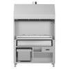 Grill BERLIN – na węgiel drzewny – stal nierdzewna – 1360 mm