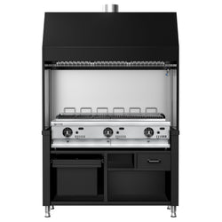 Grill gazowy BERLIN – 1360 mm – czarny