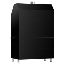 Element neutralny do grilla na węgiel drzewny / gazowego BERLIN - 1360 mm - czarny