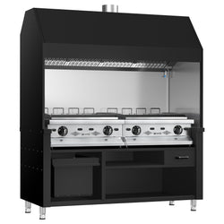Grill gazowy BERLIN – 1760 mm – czarny